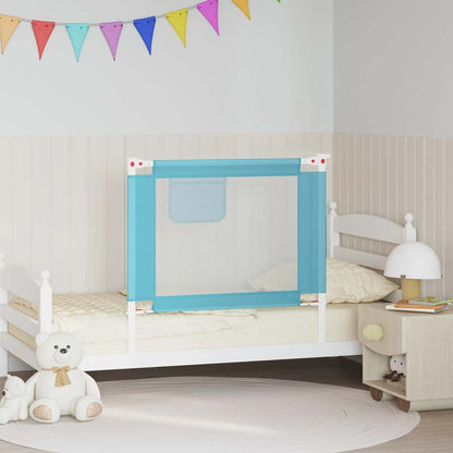 Kleinkind-Bettschutzgitter Blau 90x25 cm Stoff