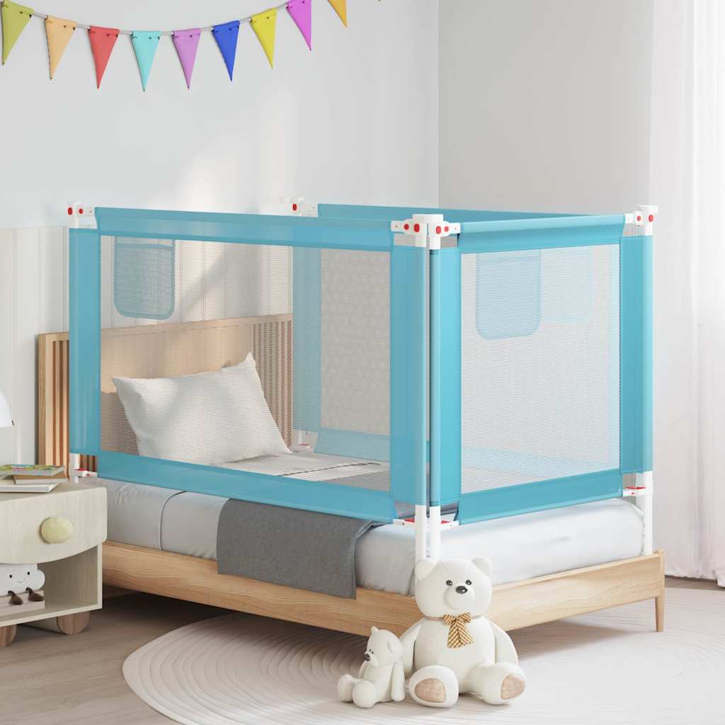 Kleinkind-Bettschutzgitter Blau 140x25 cm Stoff