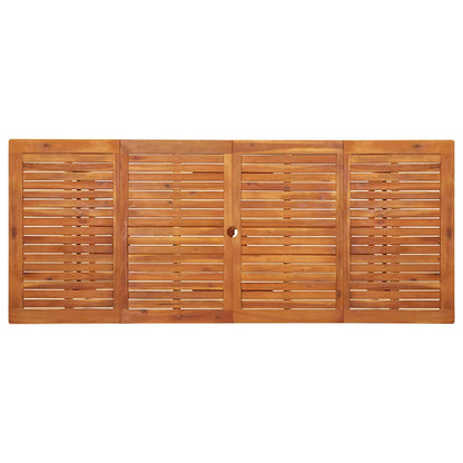 Garten-Esstisch 220x90x75 cm Massivholz Akazie