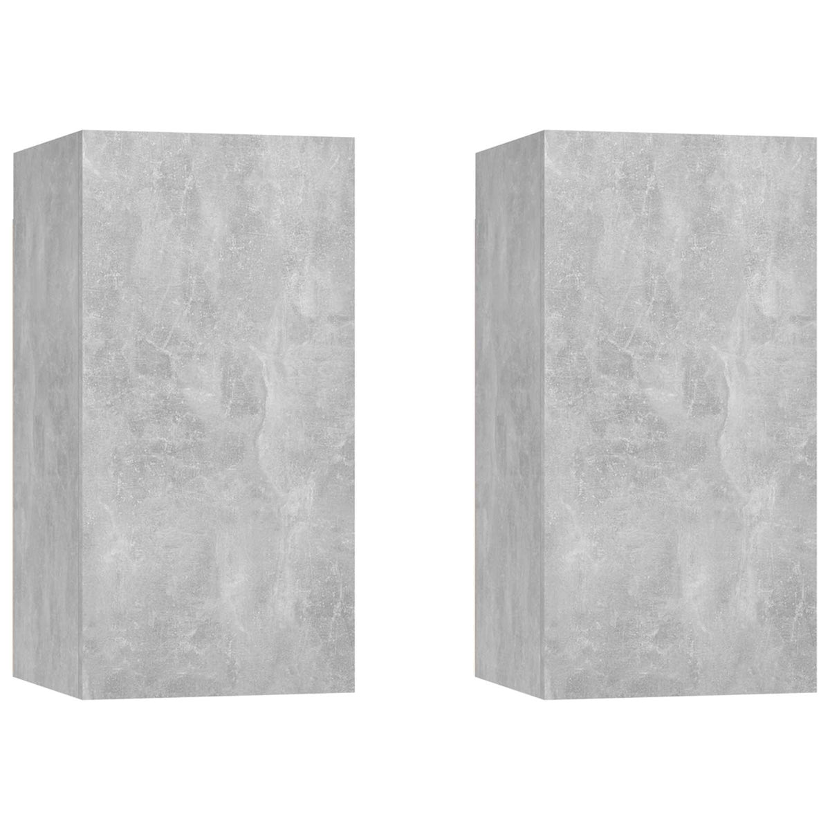 Wand-TV-Schrank | 2 pcs Beton Grau 31 x 30 x 60 cm Holzwerkstoff
