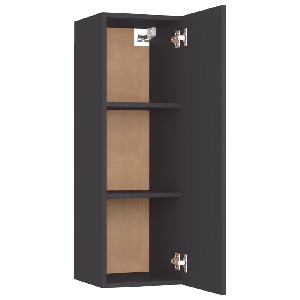 TV-Schrank Grau 30,5x30x90 cm Holzwerkstoff