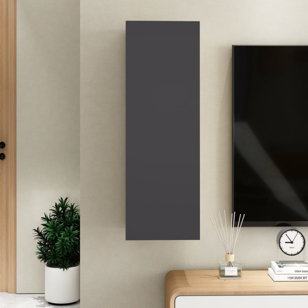 TV-Schrank Grau 30,5x30x90 cm Holzwerkstoff