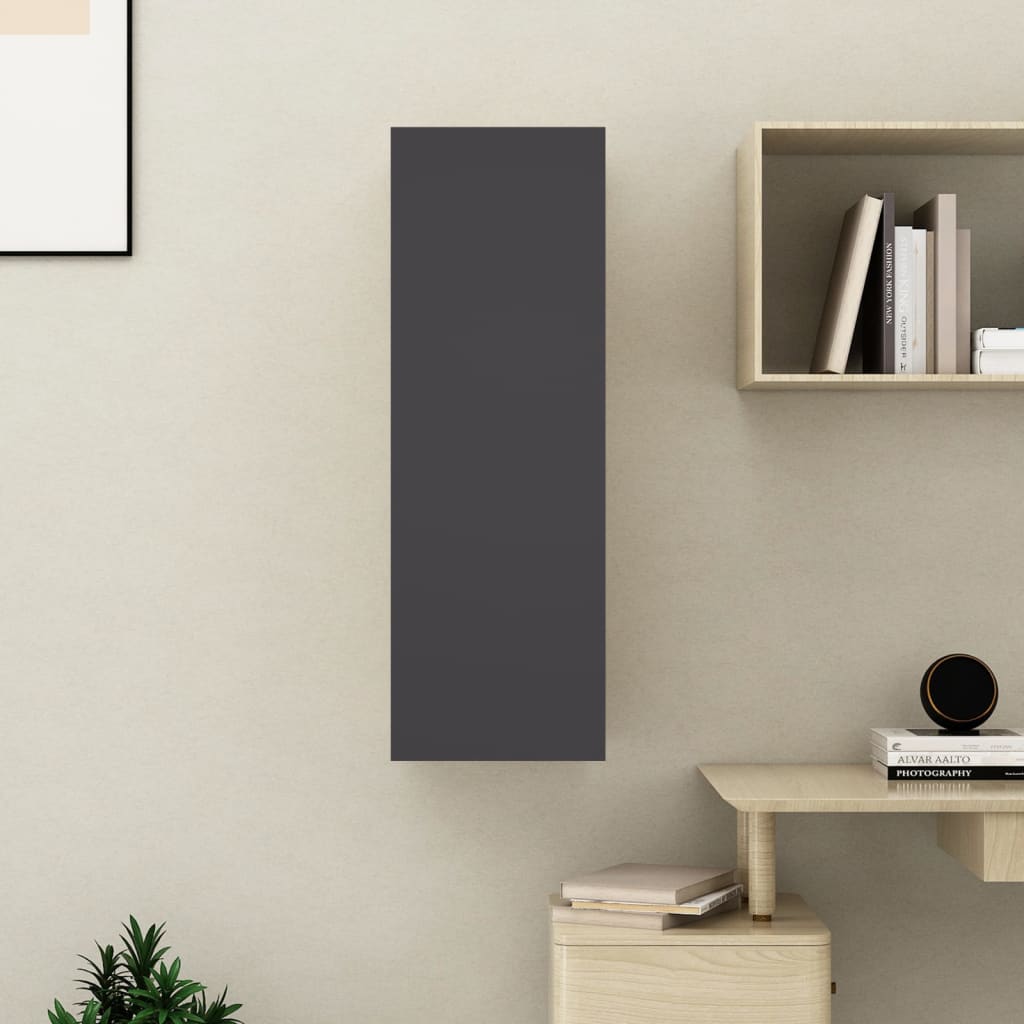 TV-Schrank Grau 30,5x30x90 cm Holzwerkstoff