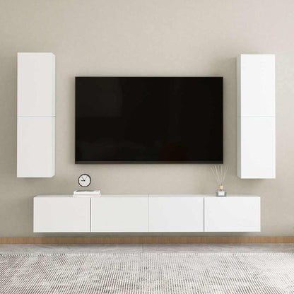 TV-Schrank Weiß 30,5x30x110 cm Holzwerkstoff