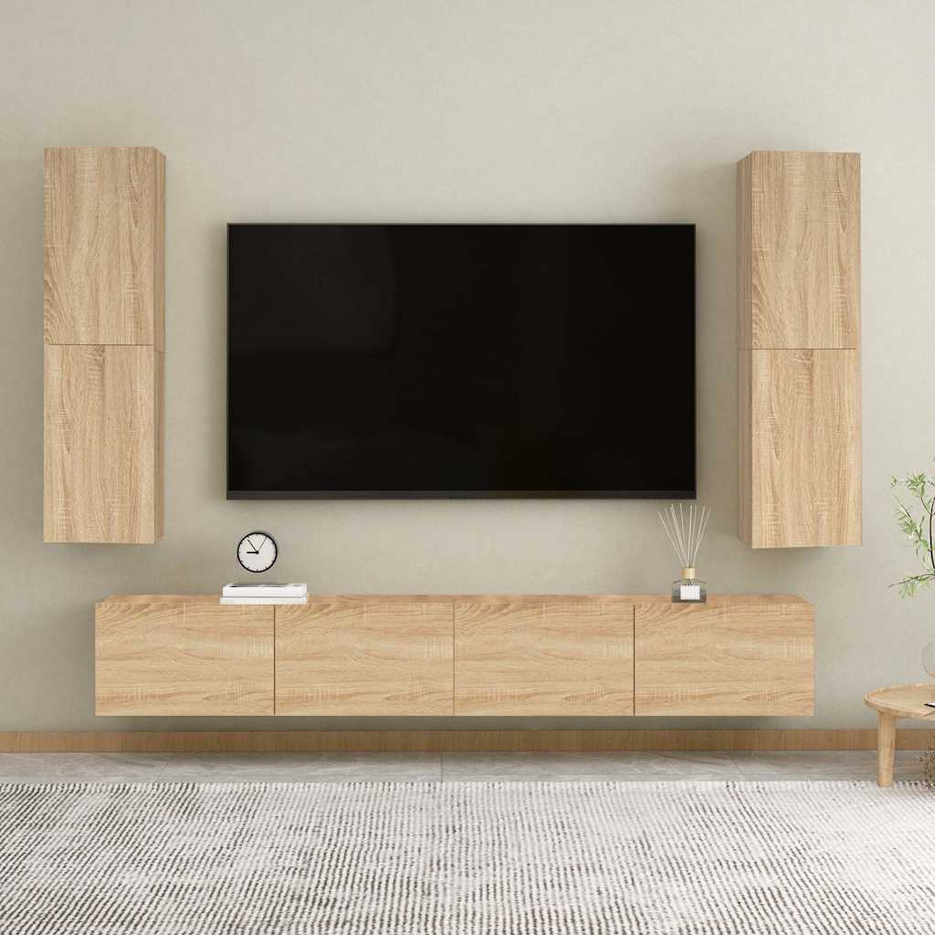 TV-Schrank Sonoma-Eiche 30,5x30x110 cm Holzwerkstoff