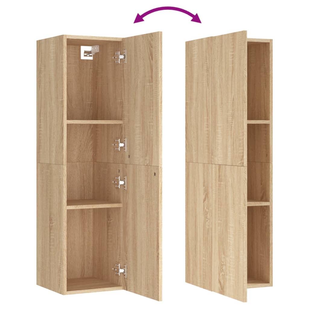 Meuble TV chêne Sonoma 30,5x30x110 cm matériau bois