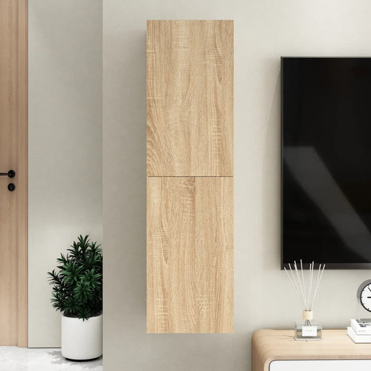 Meuble TV chêne Sonoma 30,5x30x110 cm matériau bois