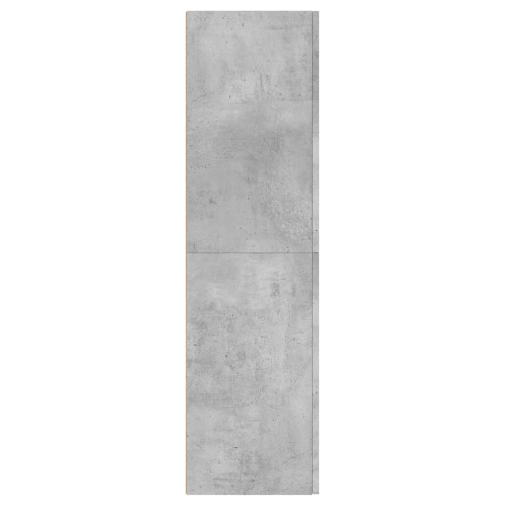 Meuble TV gris béton 30,5x30x110 cm en bois