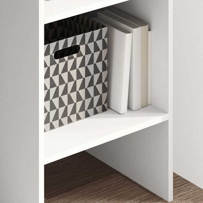 Bücherregal Weiß 40x35x180 cm Holzwerkstoff