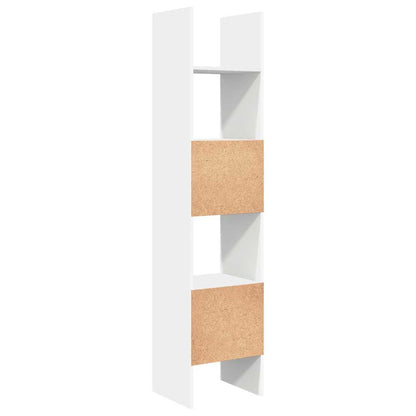 Bücherregal Weiß 40x35x180 cm Holzwerkstoff