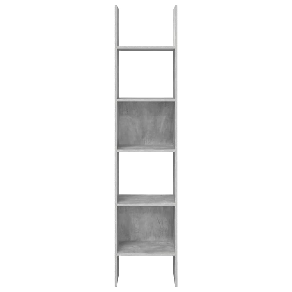 Bücherregal Betongrau 40x35x180 cm Holzwerkstoff