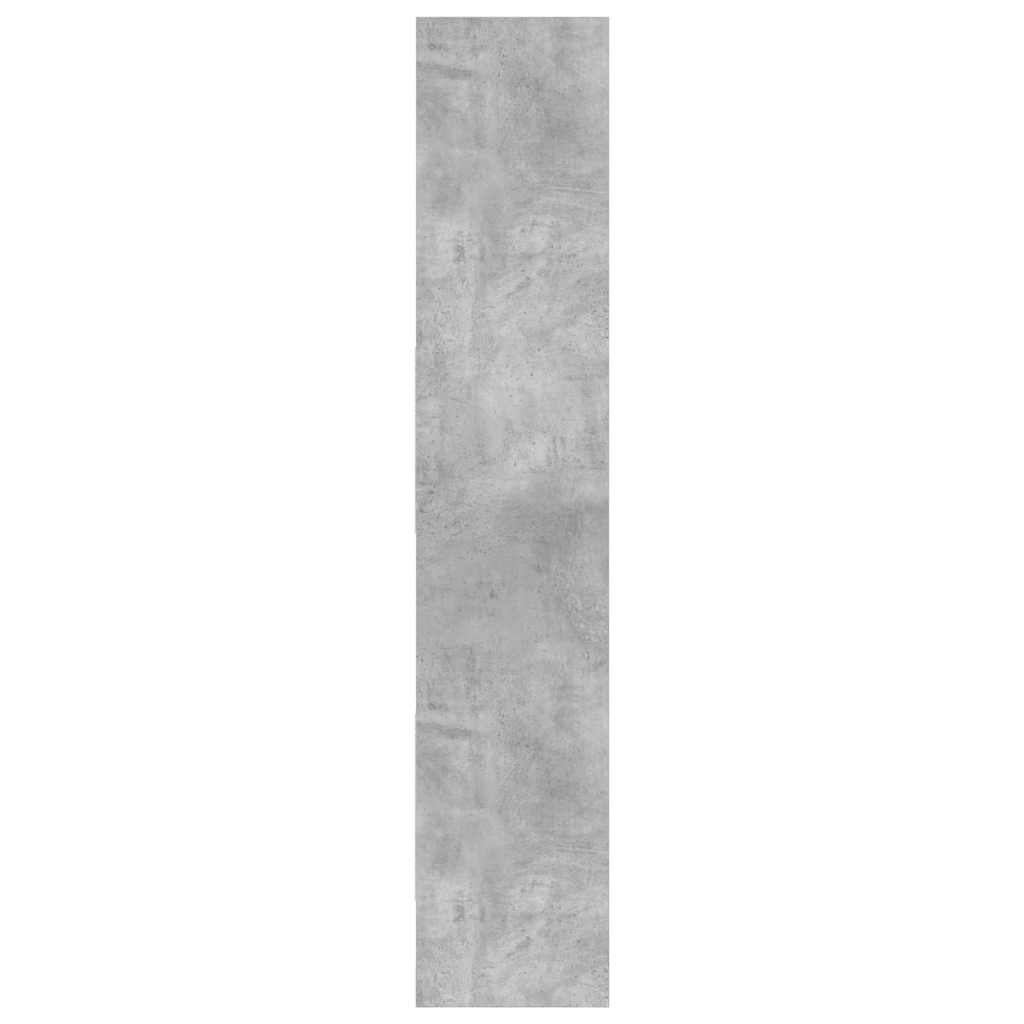 Bücherregal Betongrau 40x35x180 cm Holzwerkstoff