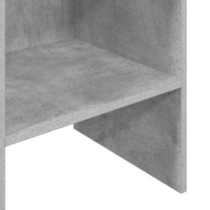 Bücherregal Betongrau 40x35x180 cm Holzwerkstoff