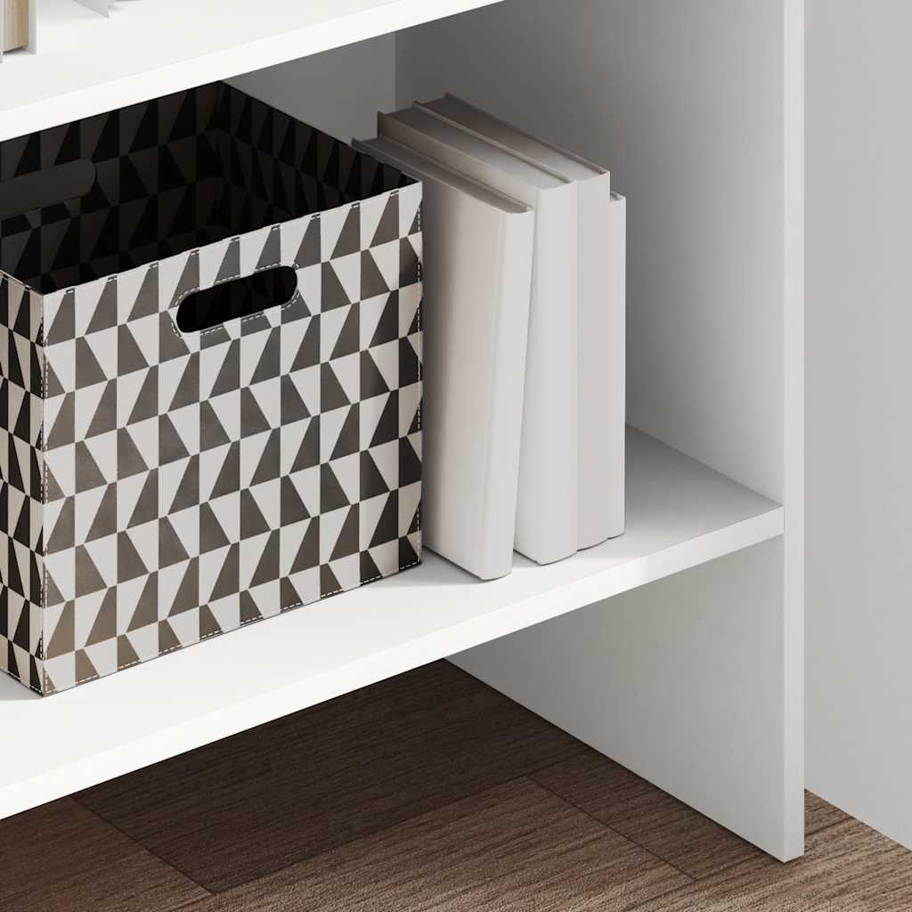 Bücherregal Weiß 60x35x180 cm Holzwerkstoff