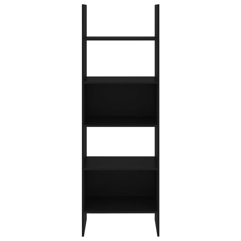 Bibliothèque noire 60x35x180 cm en bois