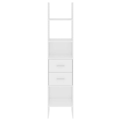 Bücherregal Weiß 40x35x180 cm Holzwerkstoff