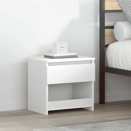Tables de chevet 2 pcs. Blanc 40x30x39 cm en bois