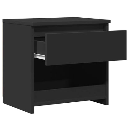 Nachttisch Schwarz 40x30x39 cm Holzwerkstoff