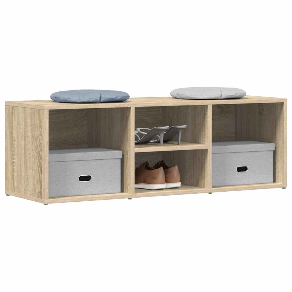 Schuhbank Sonoma-Eiche 102x35x35 cm Holzwerkstoff