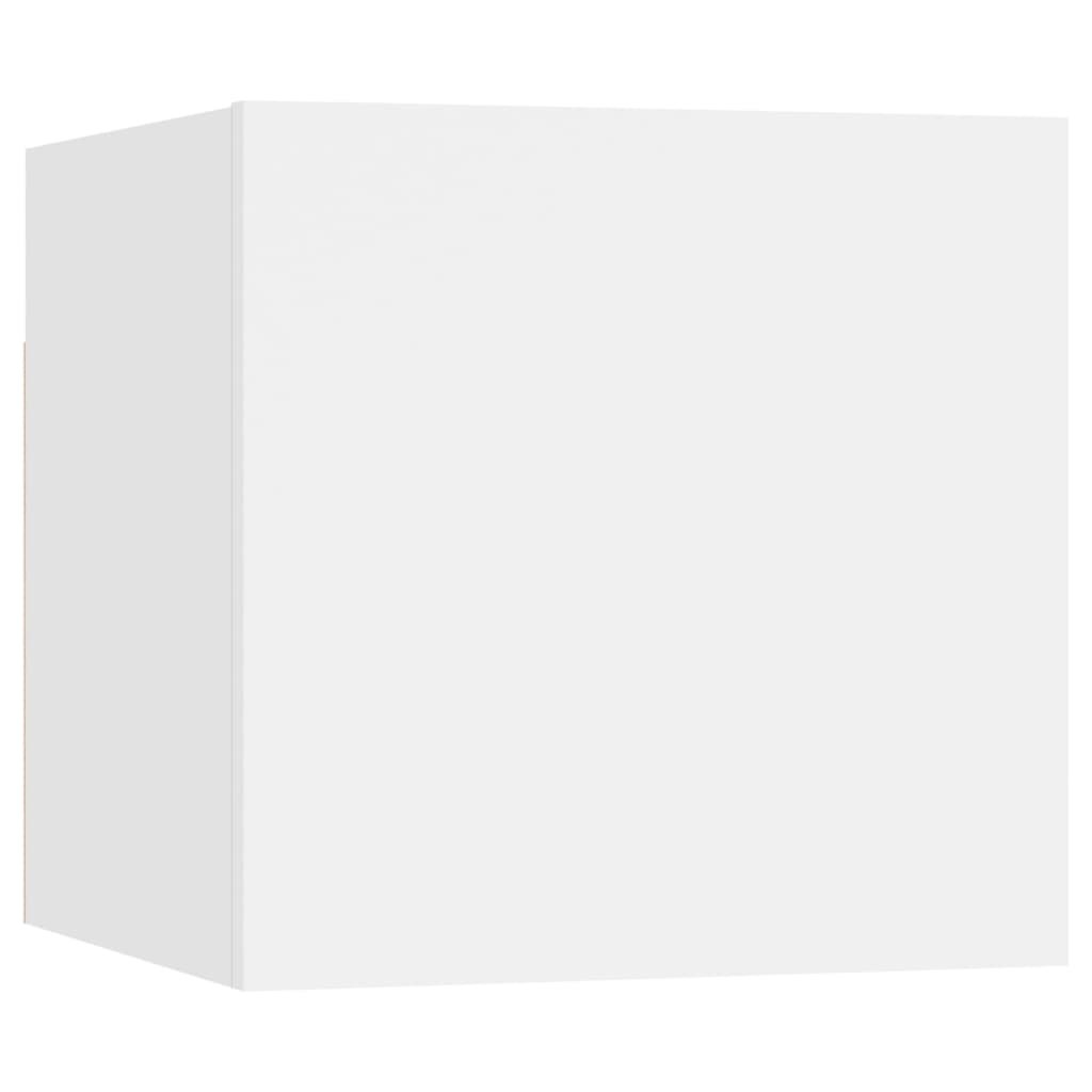 Armoires murales TV 2 pcs. Blanc 30,5x30x30 cm