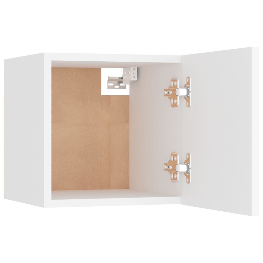 Armoires murales TV 2 pcs. Blanc 30,5x30x30 cm