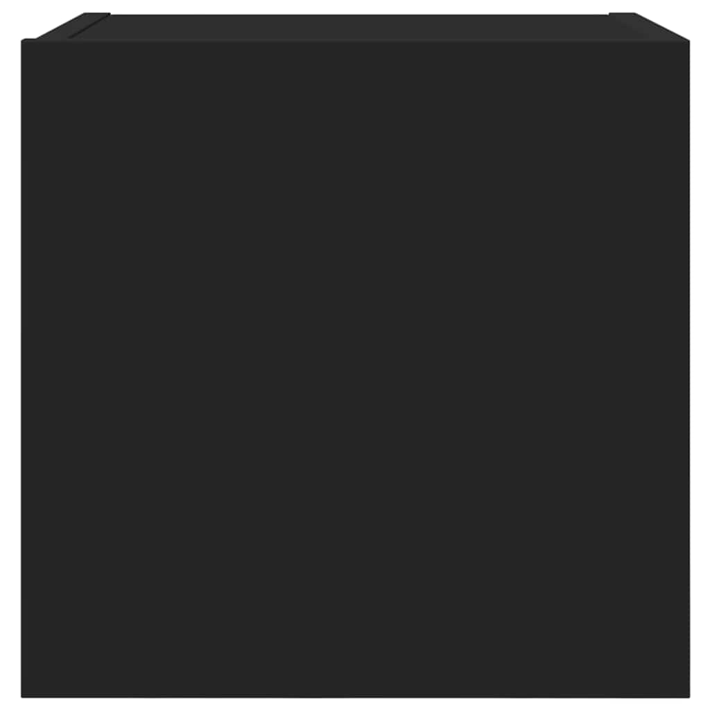TV wall cabinets 4 pcs. Black 30.5x30x30 cm