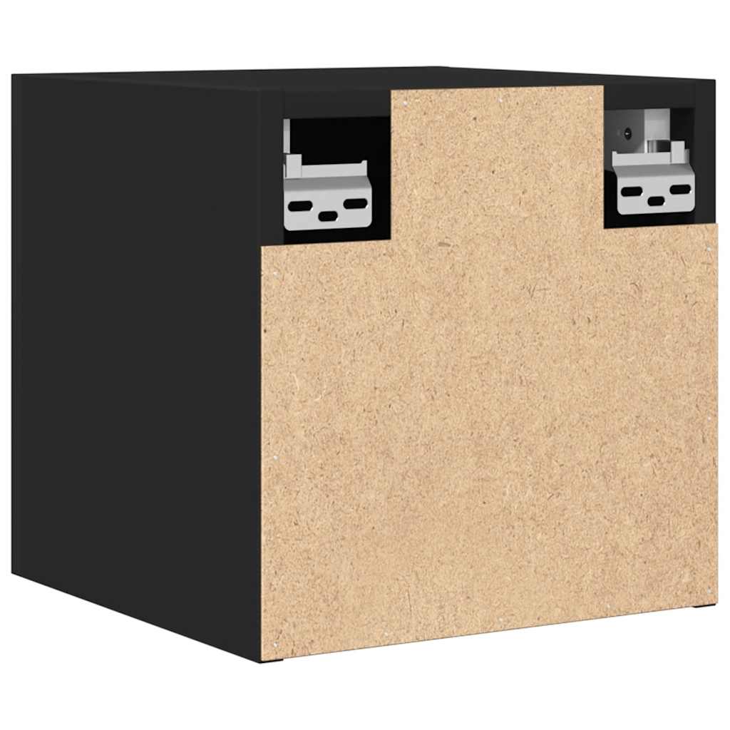 TV wall cabinets 4 pcs. Black 30.5x30x30 cm