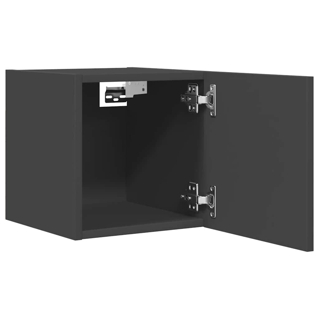 TV wall cabinets 4 pcs. Gray 30.5x30x30 cm