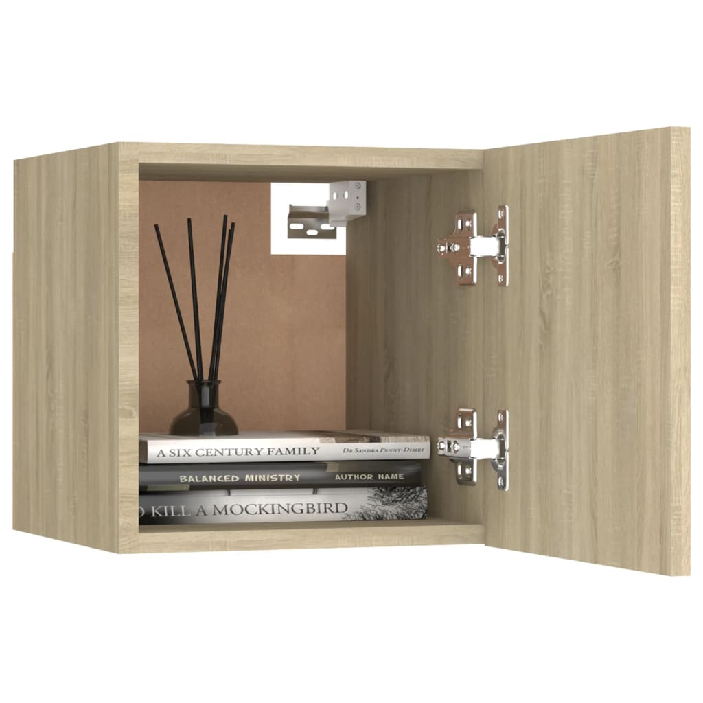 Meubles muraux TV 2 pcs. Chêne Sonoma 30,5x30x30 cm