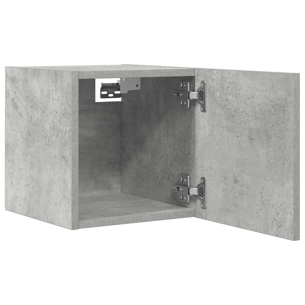 TV wall cabinets 4 pcs. Concrete grey 30.5x30x30 cm