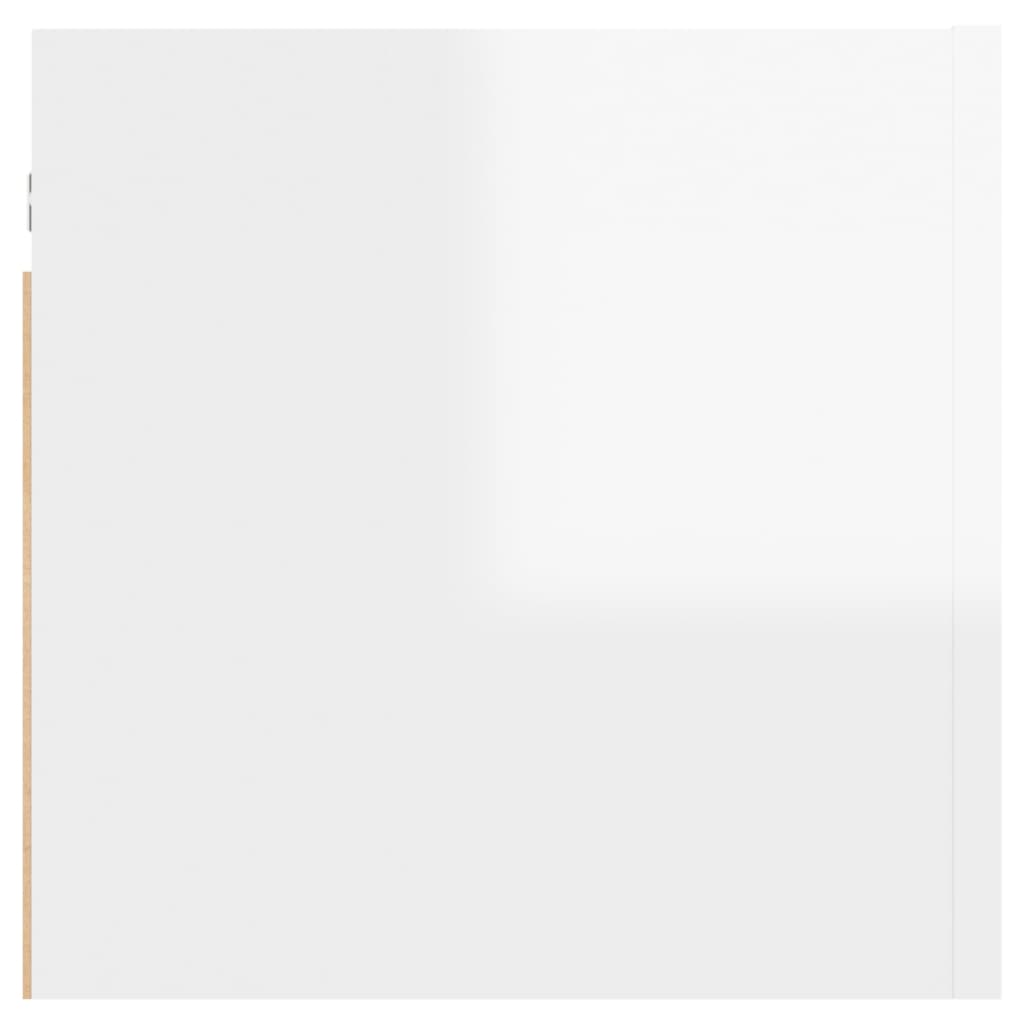 Meubles muraux TV 2 pcs. blanc brillant 30,5x30x30 cm