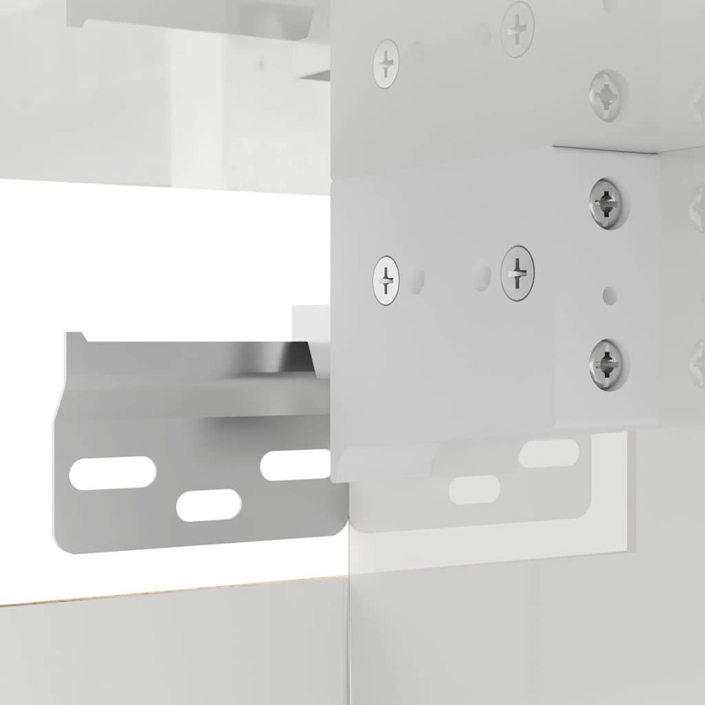 TV wall cabinets 4 pcs. High-gloss white 30.5x30x30 cm