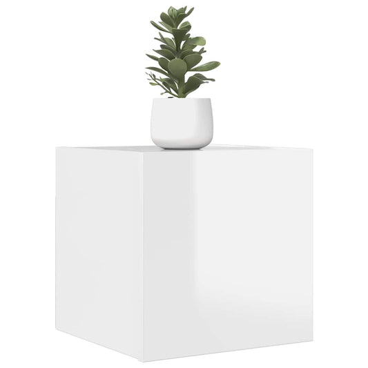 TV wall cabinets 4 pcs. High-gloss white 30.5x30x30 cm