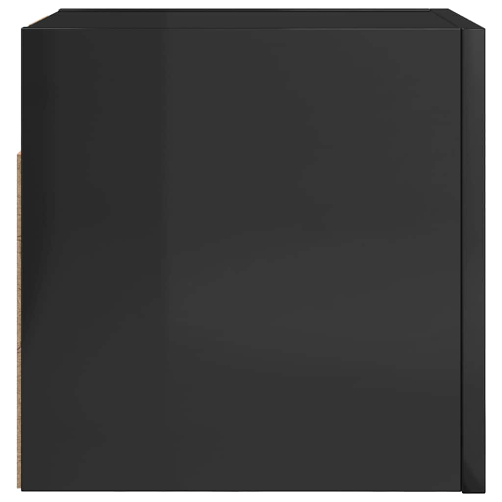 TV wall cabinets 4 pcs. High-gloss black 30.5x30x30 cm