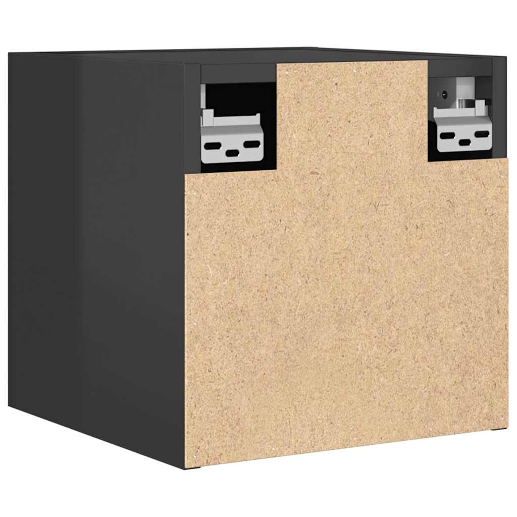 Meubles TV muraux, 2 pièces, gris brillant, 30,5 x 30 x 30 cm