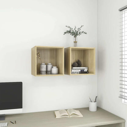 Wandschrank Sonoma-Eiche 37x37x37 cm Holzwerkstoff