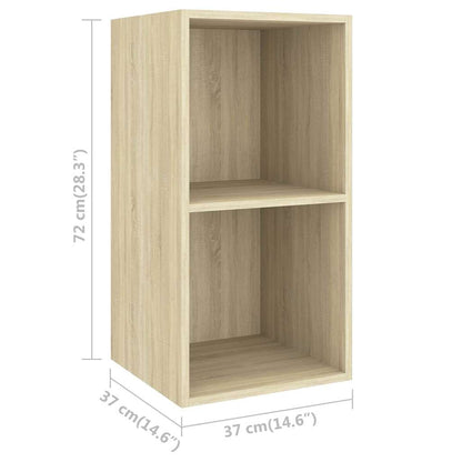 TV-Wandschrank Sonoma-Eiche 37x37x72 cm Holzwerkstoff