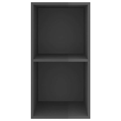 TV-Wandschrank Hochglanz-Grau 37x37x72 cm Holzwerkstoff