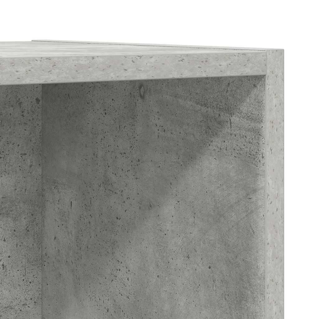 TV-Wandschrank Betongrau 37x37x107 cm Holzwerkstoff