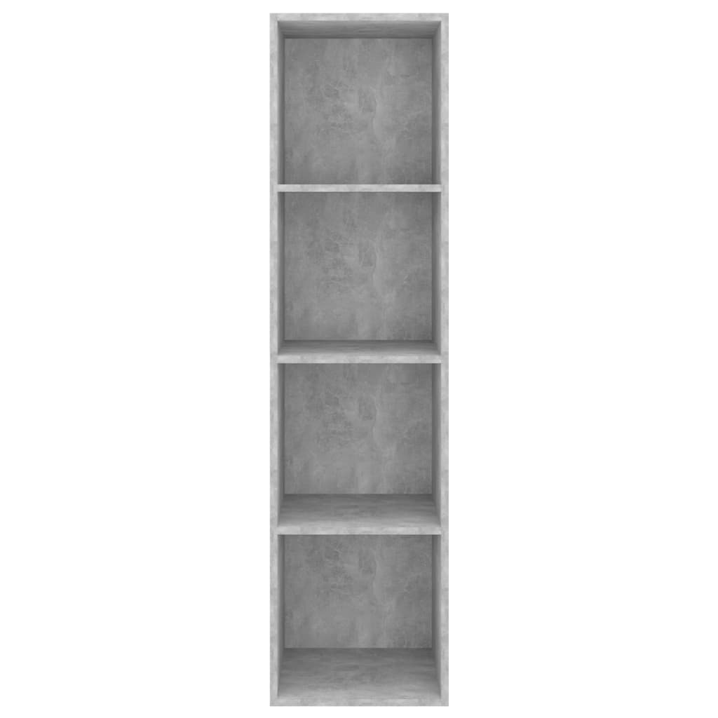 TV wall cabinet concrete grey 37x37x142.5 cm wood-based material