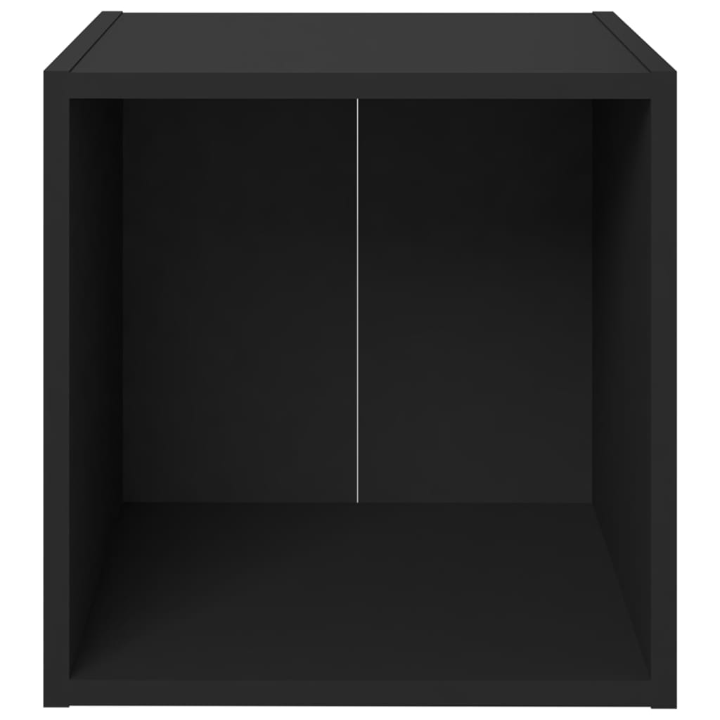 Meubles TV 4 pcs. Noir 37x35x37 cm matériau bois