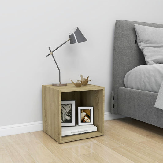 Meuble TV chêne Sonoma 37x35x37 cm matériau bois