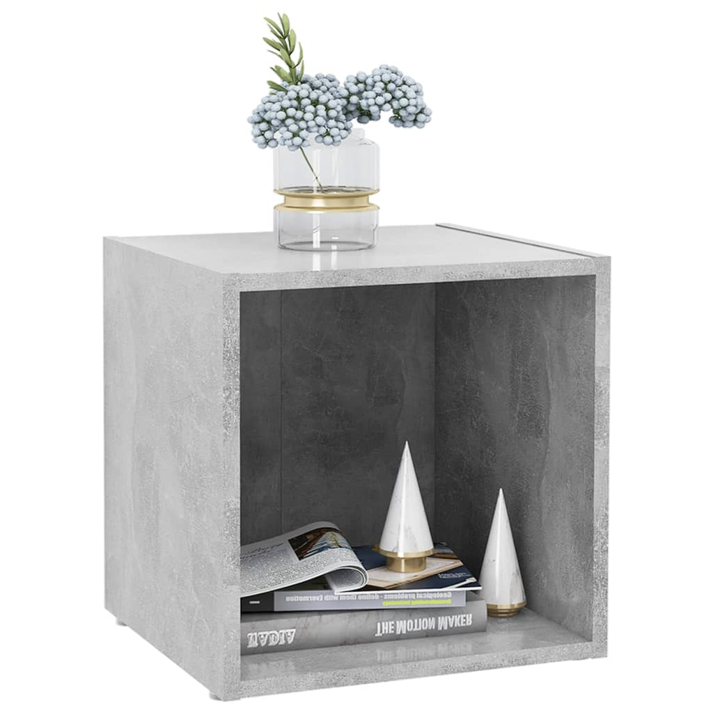 Meubles TV 4 pcs. béton gris 37x35x37 cm matériau bois