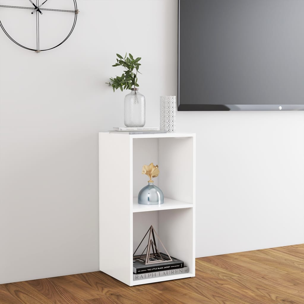 Meuble TV blanc 72x35x36,5 cm en matériau à base de bois