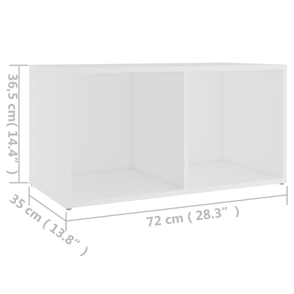Meuble TV blanc 72x35x36,5 cm en matériau à base de bois