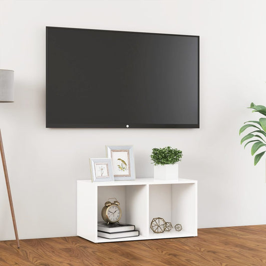 Meuble TV blanc 72x35x36,5 cm en matériau à base de bois