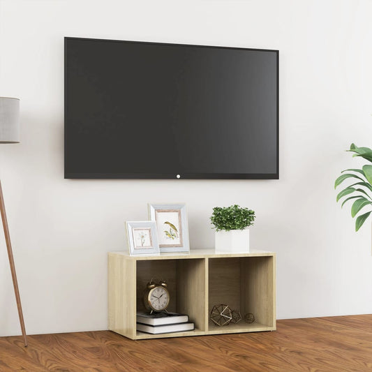 Meuble TV chêne Sonoma 72x35x36,5 cm matériau bois