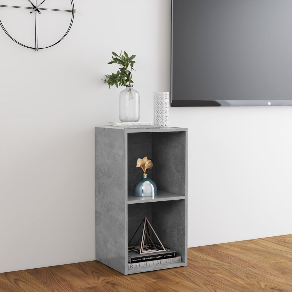 Meuble TV gris béton 72x35x36,5 cm en bois