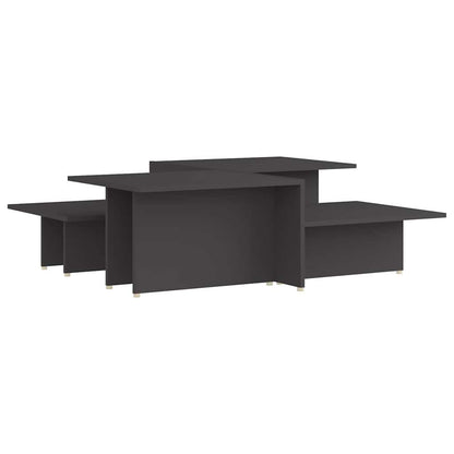 Couchtische 2 Stk. Grau 111,5x50x33 cm Holzwerkstoff