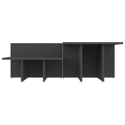 Couchtische 2 Stk. Grau 111,5x50x33 cm Holzwerkstoff